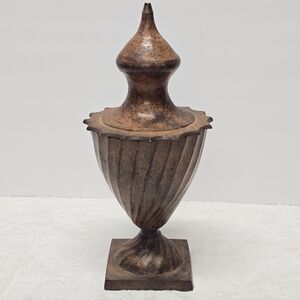 Vintage Hosley Brass Urn With Lid  Classic Collection Cinnabar Jar